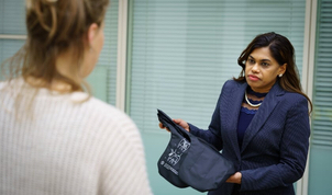 Kavita Parbhudayal met airbag tegen heupfracturen